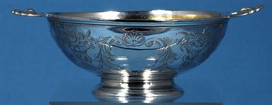 An early Victorian silver quaich, Width to handles 152mm weight 3.8oz/120 grams.Weight: 4.2oz/119grms.